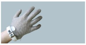 Metallkaitsekinnas LRT 50, XS, tekstiilrandmepaelaga