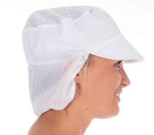 Müts sirmi ja juuksevõrguga, puuvill