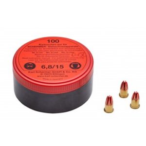 Uimastuspüstol Schermer padrun, punane