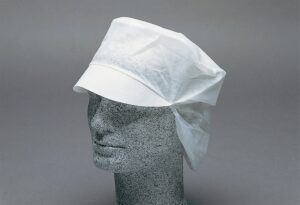 Ühekordne barettmüts sirmiga, juuksevõrguga